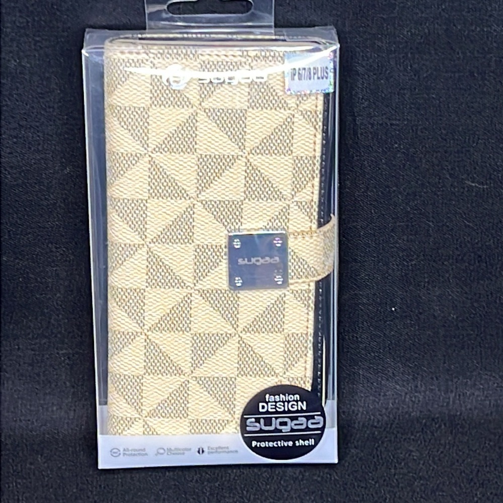 New~ Wristlet Fashion Phone Case I Phone 6/7/8 Plus Tan Color